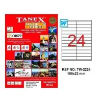 Tanex Lazer Etiket TW-2224 105x23 mm 100 Adet
