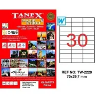 Tanex Lazer Etiket TW-2229 70x29.7 mm 100 Adet