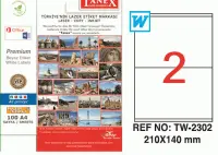 Tanex Lazer Etiket TW-2302 210x140 mm 100 Adet