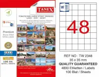Tanex Lazer Etiket TW-2348 35x35 mm 100 Adet
