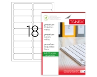 Tanex TW-2318 Kuşe Lazer Etiket 83×30 mm 100 Adet - 1