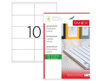 Tanex TW-2510 Kuşe Lazer Etiket 105×56 mm 100 Adet - 1
