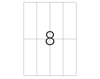 Tanex TW-2525 Lojistik Etiket 52.5×148.5 mm 100 Adet - 2