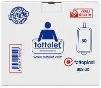 Tottolet Hijyenik Klozet Poşeti Rulosu 30 Lu Koli (1)