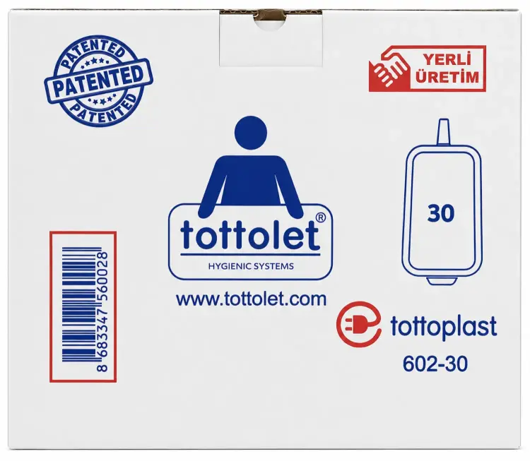 Tottolet Hijyenik Klozet Poşeti Rulosu 30 Lu Koli - 2