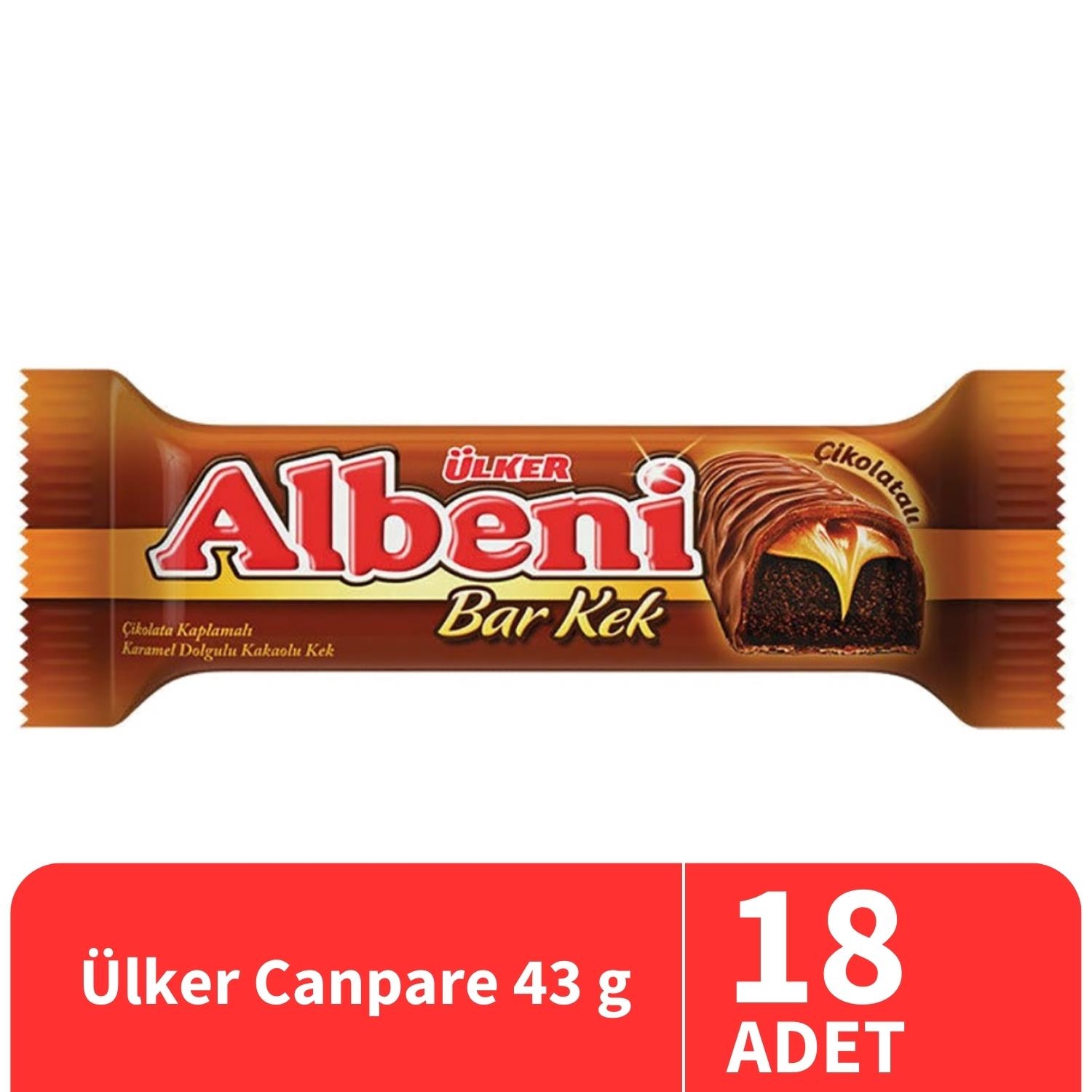 Ülker Albeni Çikolata Kaplamalı Kek 43 Gr 18 Adet