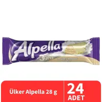 Ülker Alpella 3gen Beyaz Çikolatalı Gofret 28 Gr 24 Adet