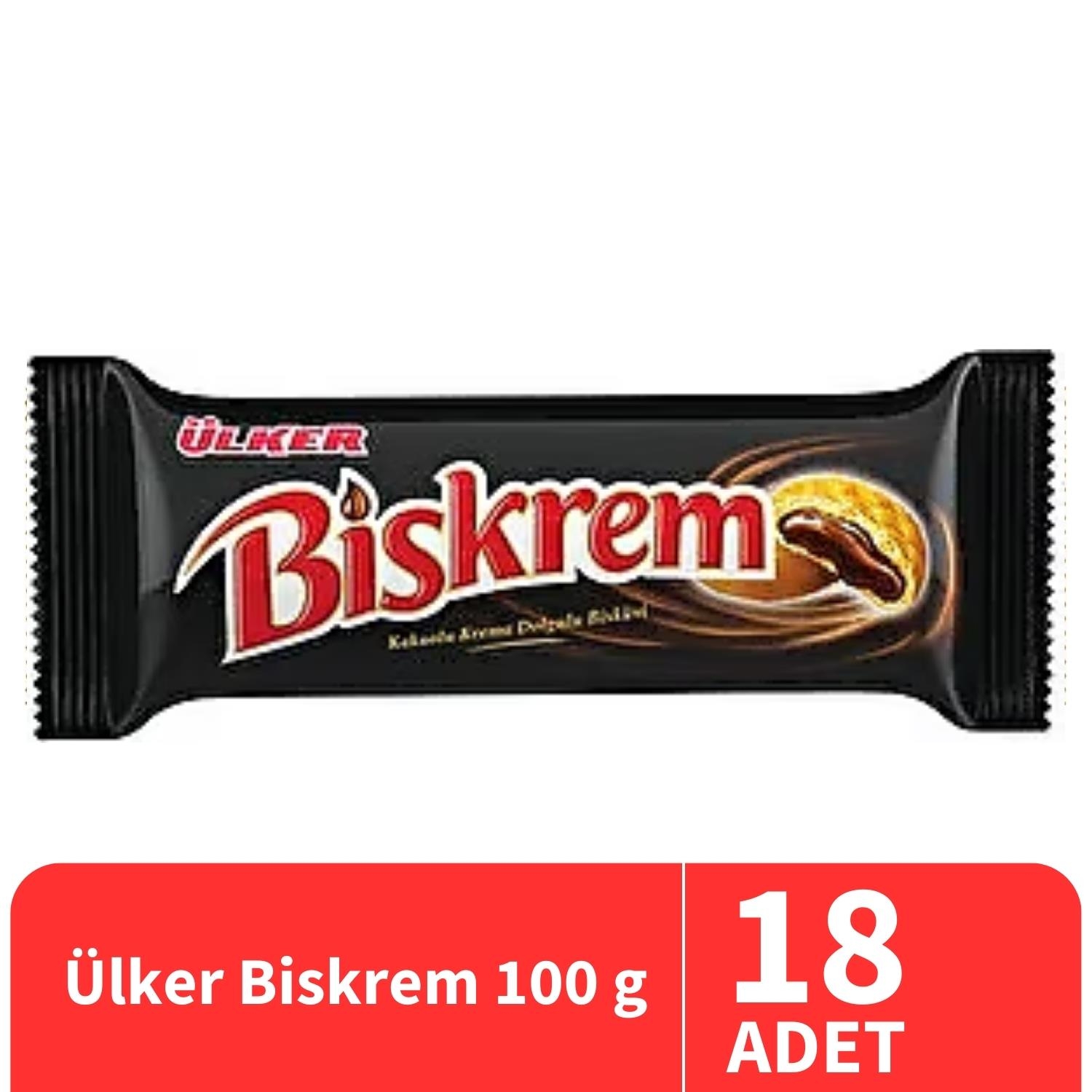 Ülker Biskrem Kakaolu Bisküvi 100 Gr 18 Adet