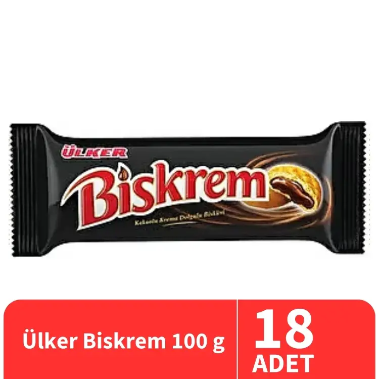 Ülker Biskrem Kakaolu Bisküvi 100 Gr 18 Adet - Ülker