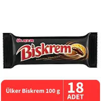 Ülker Biskrem Kakaolu Bisküvi 100 Gr 18 Adet