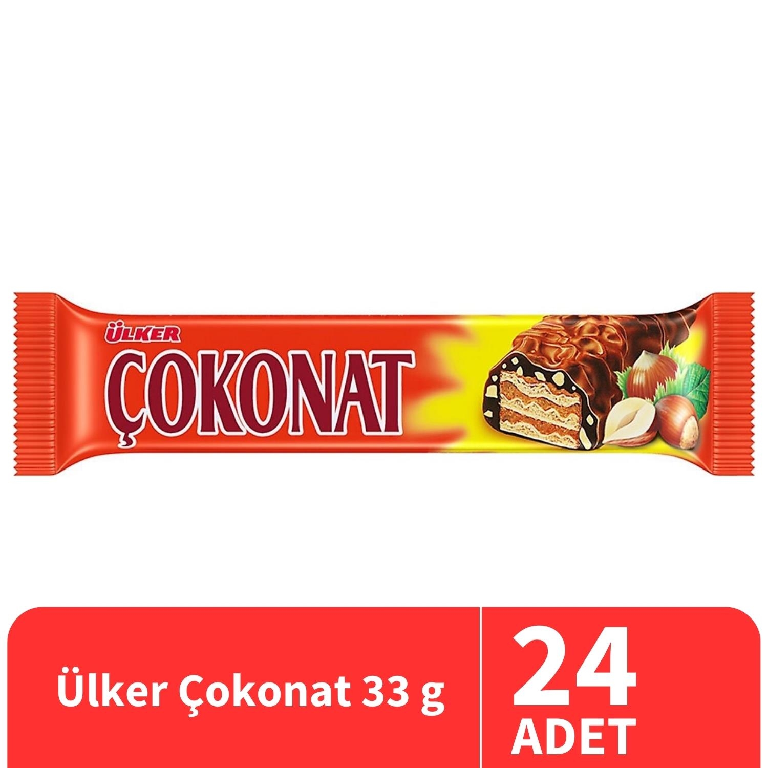 Ülker Çokonat Gofret 33 Gr 24 Adet