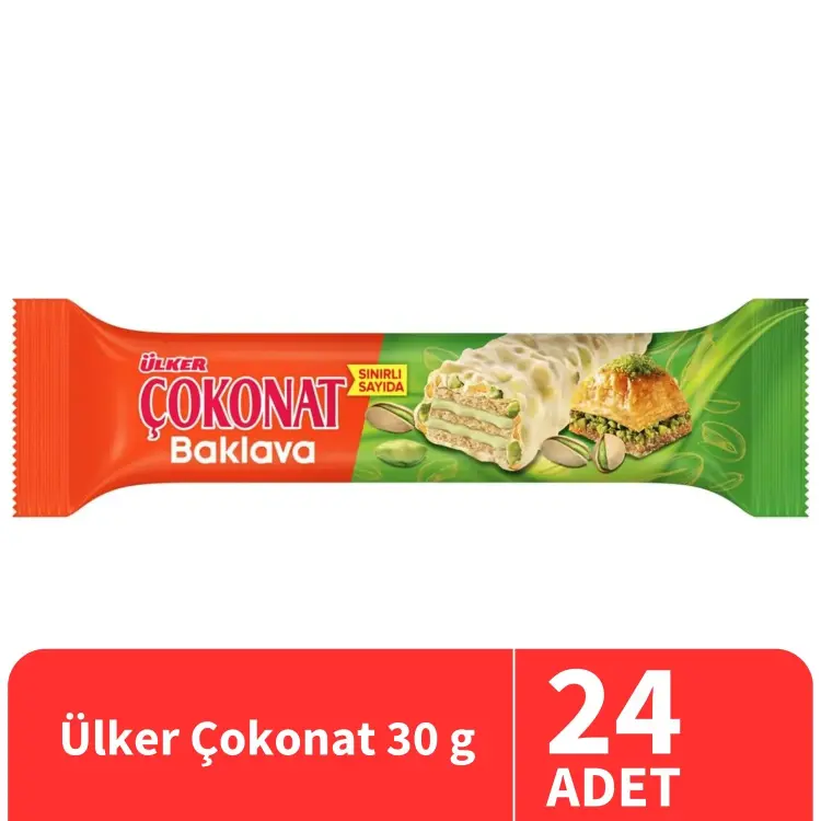 Ülker Çokonat Gofret Baklava 30 Gr 24 Adet - 1