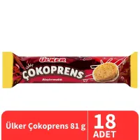 Ülker Çokoprens Atıştırmalık Bisküvi 81 Gr 18 Adet