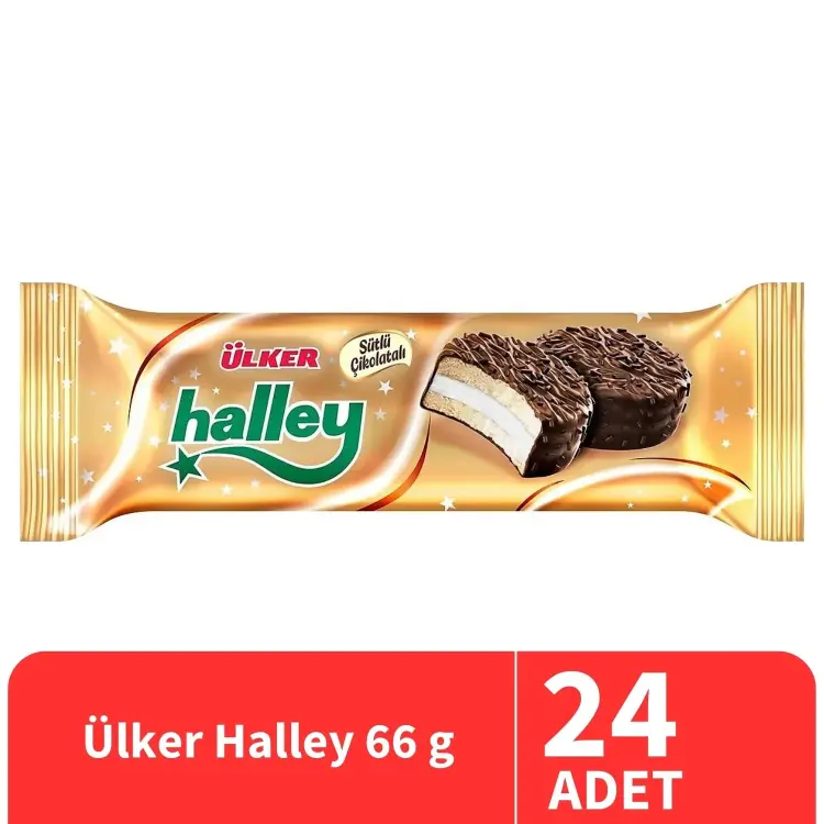Ülker Halley Mini Granüllü Bisküvi 66 Gr 24 Adet - 1
