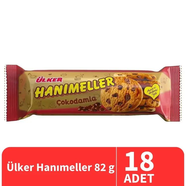 Ülker Hanımeller Çokodamla Bisküvi 82 Gr 18 Adet - 1