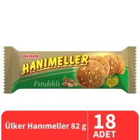Ülker Hanımeller Fındıklı Bisküvi 82 Gr 18 Adet