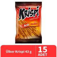 Ülker Krispi Acılı Çubuk Kraker 43 Gr 15 Adet