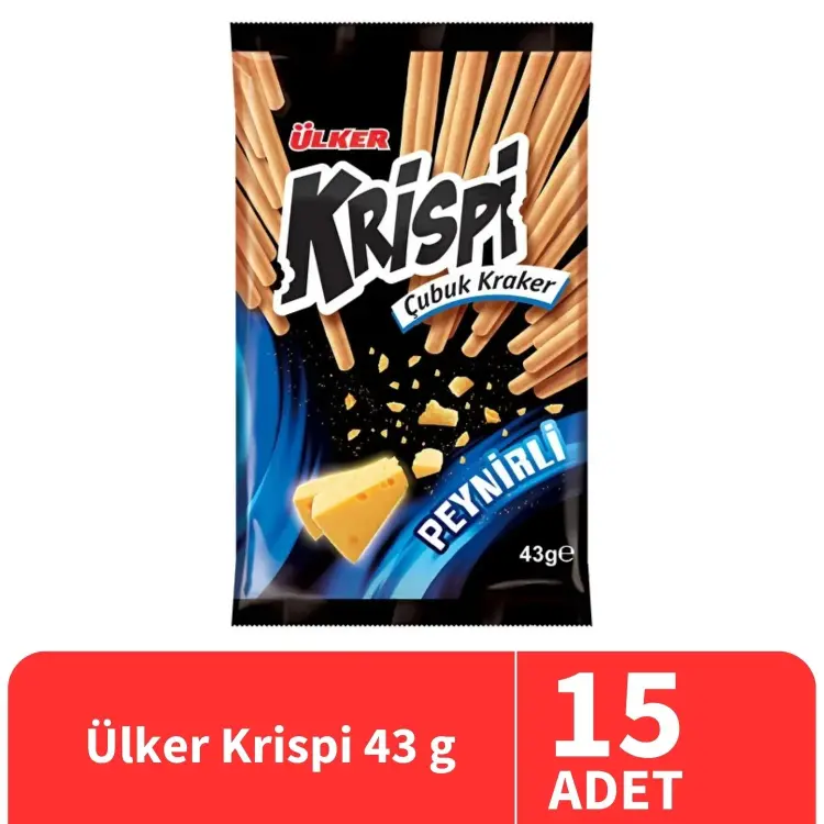Ülker Krispi Peynirli Çubuk Kraker 43 Gr 15 Adet - 1