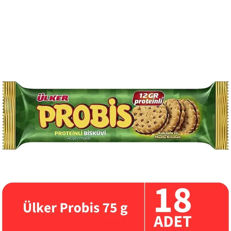 Ülker Probis Atıştırmalık Bisküvi 75 Gr 18 Adet - Ülker