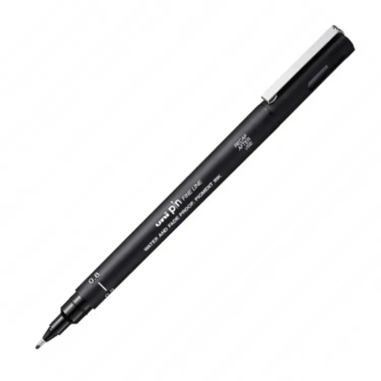 Uniball Fine Line PİN08-200 Çizim Kalemi Siyah - 1