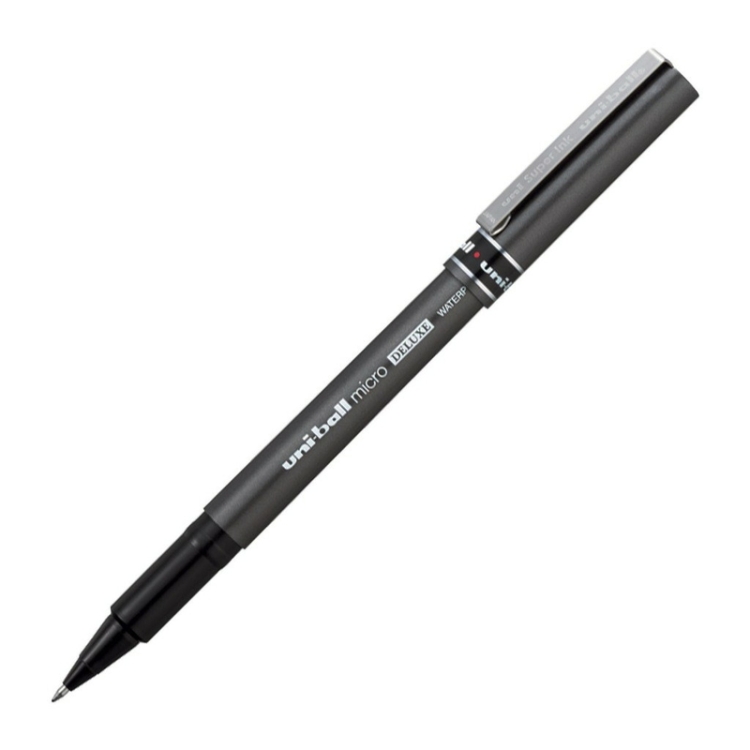 Uniball Micro Deluxe 0.5 mm İmza Kalemi Roller Kırmızı 