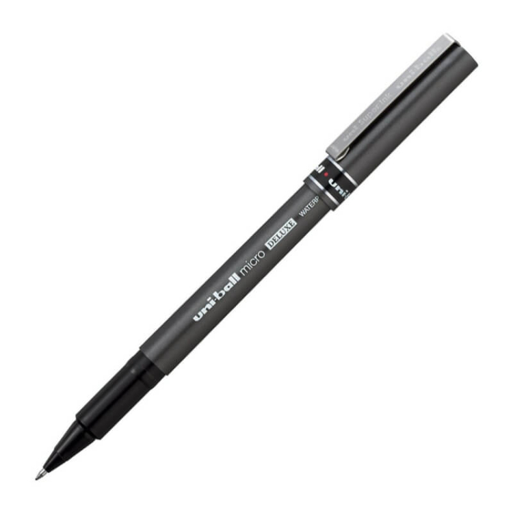 Uniball Micro Deluxe 0.5 mm İmza Kalemi Roller Mavi 