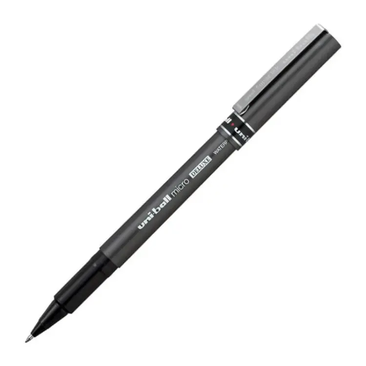 Uniball Micro Deluxe 0.5 mm İmza Kalemi Roller Mavi 