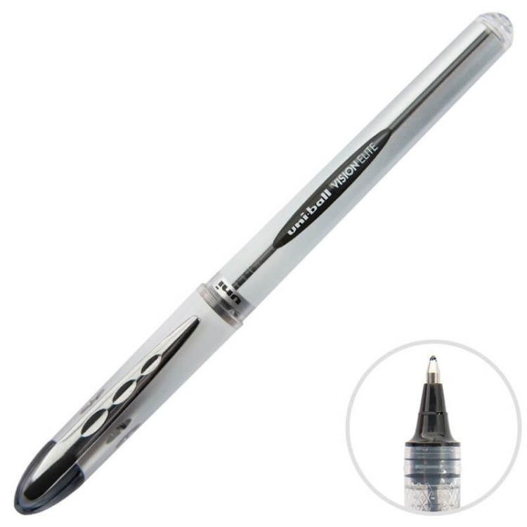 Uniball Vision Elite 0.8 Roller Kalem Siyah 