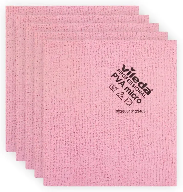 Vileda Professional PVAmicro Mikrofiber Bez 5 Li Kırmızı - 5