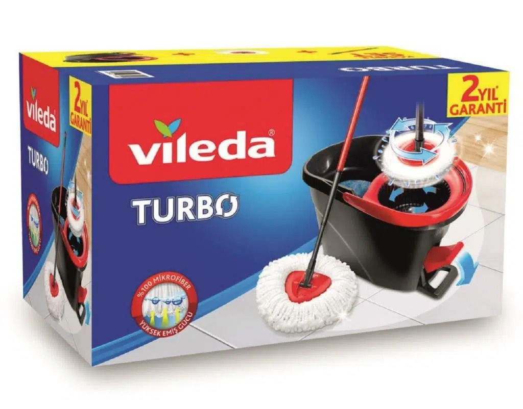 Vileda Turbo Pedallı Temizlik Seti Siyah