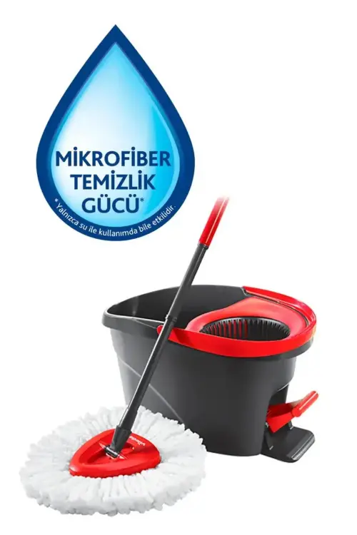 Vileda Turbo Pedallı Temizlik Seti Siyah - 2