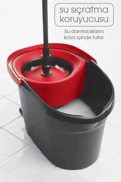 Vileda Turbo Pedallı Temizlik Seti Siyah - 4