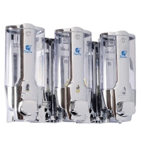 Xinda ZYQ138T Sıvı Sabun Dispenseri Plastik 380 Ml 3 Lü Krom - XINDA