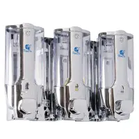 Xinda ZYQ138T Sıvı Sabun Dispenseri Plastik 380 Ml 3 Lü Krom
