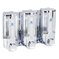 Xinda ZYQ138T Sıvı Sabun Dispenseri Plastik 380 Ml 3 Lü Silver